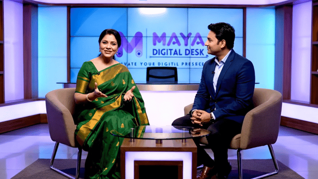 This image features a top-rated media client showcasing their collaboration with Maya Digital Desk, highlighting enhanced visibility through digital storytelling and PR strategy.