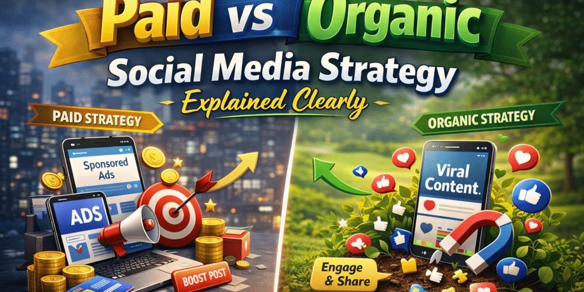 Paid vs Organic Social Media Strategy Explained Clearly