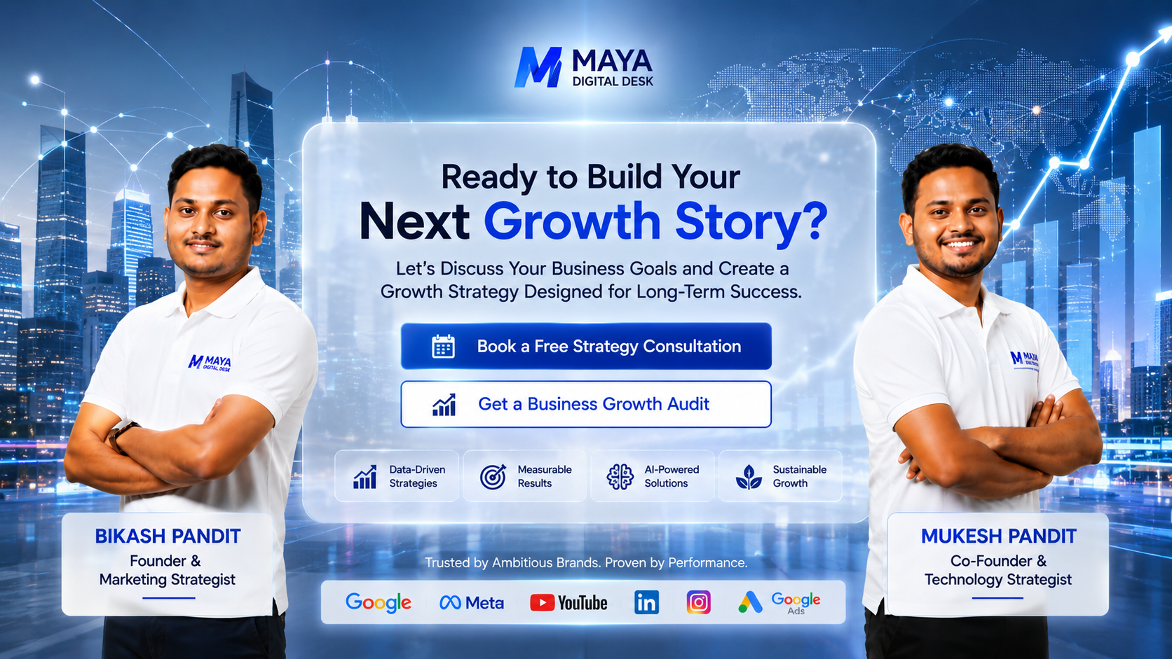 Contact Maya Digital Desk for a business growth strategy consultation and AI-powered digital marketing solutions.
