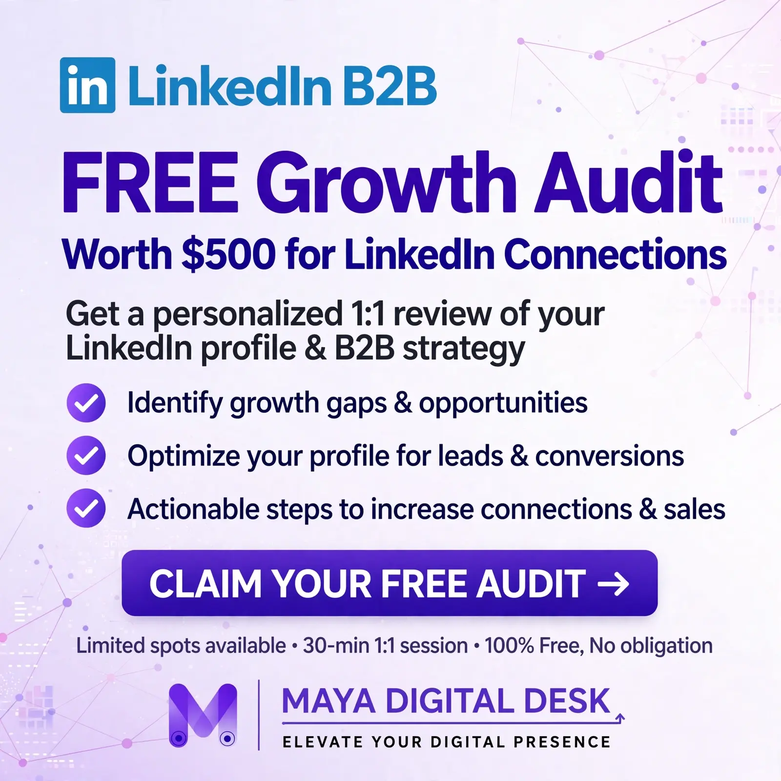 LinkedIn B2B growth audit free offer